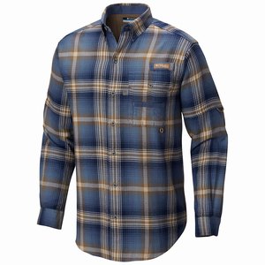 Columbia PHG Sharptail™ Flannel Herr Blå/Gula (BLOQT6805)